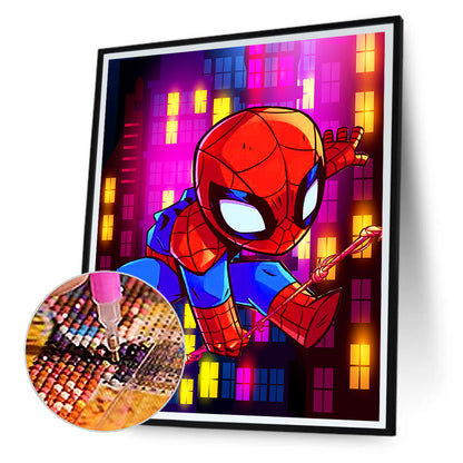 Little Spiderman - Full Round Drill Diamond Painting 30*40CM