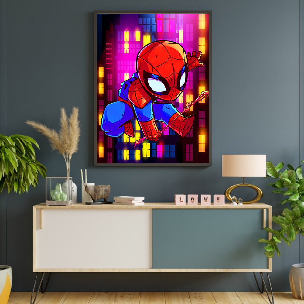 Little Spiderman - Full Round Drill Diamond Painting 30*40CM