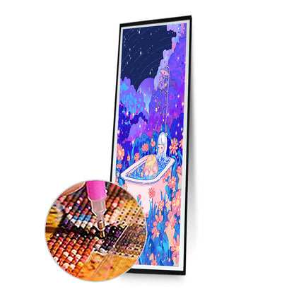 Bath Girl - Full Round Drill Diamond Painting 30*70CM