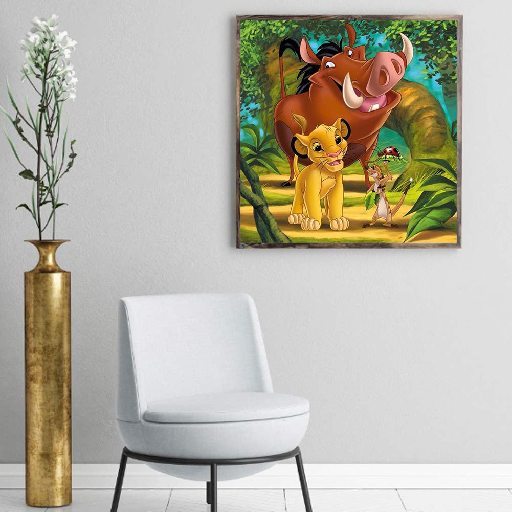 The Adventures Of Pumbaa Timman - Full Round Drill Diamond Painting 50*50CM