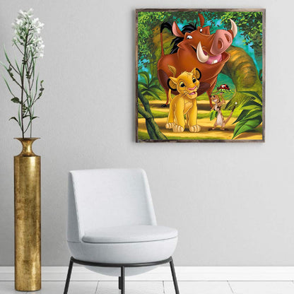 The Adventures Of Pumbaa Timman - Full Round Drill Diamond Painting 50*50CM