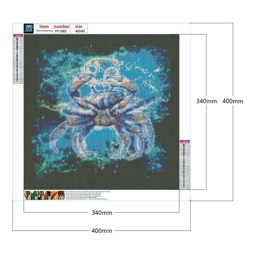 Cancer - Full Round Drill Diamond Painting 40*40CM