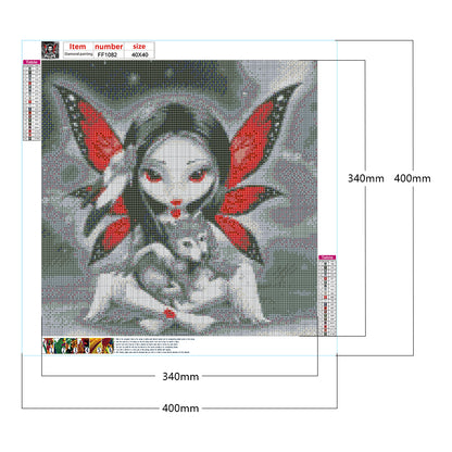 Big Eyes Doll - Full Square Drill Diamond Painting 40*40CM