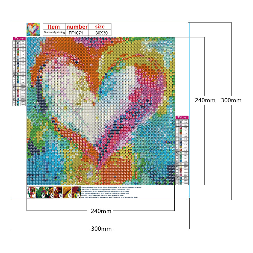 Love - Full Square Drill Diamond Painting 30*30CM