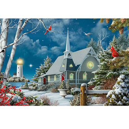 Beach House - Full Square Drill Diamond Painting 40*30CM