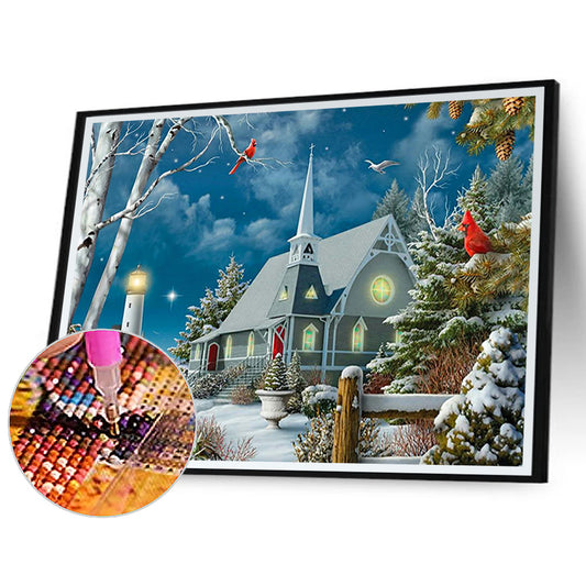 Beach House - Full Square Drill Diamond Painting 40*30CM