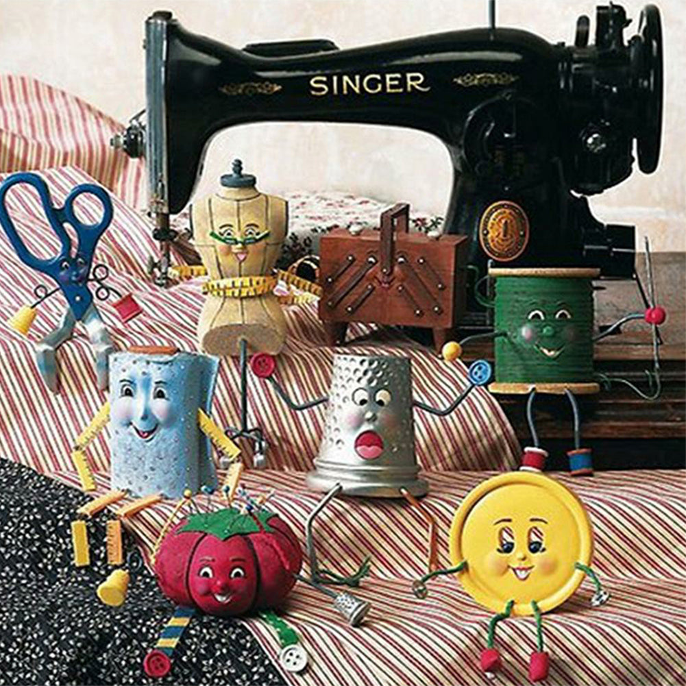 Sewing Machine - Full Square Drill Diamond Painting 50*50CM