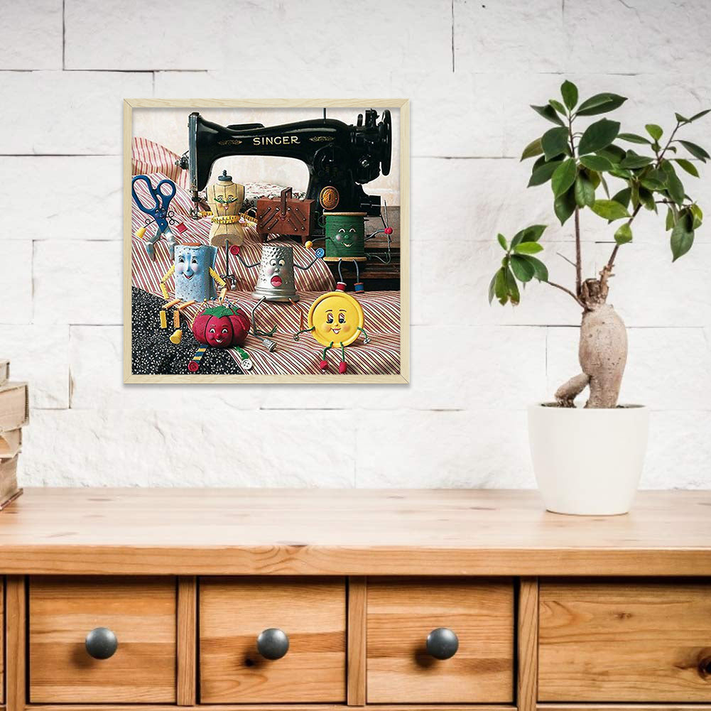 Sewing Machine - Full Square Drill Diamond Painting 50*50CM