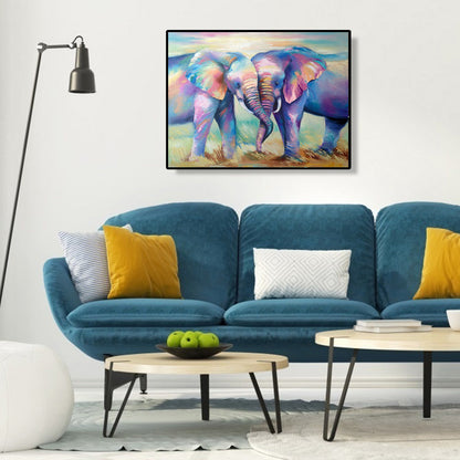 Elephant Family - Full Square Drill Diamond Painting 60*50CM