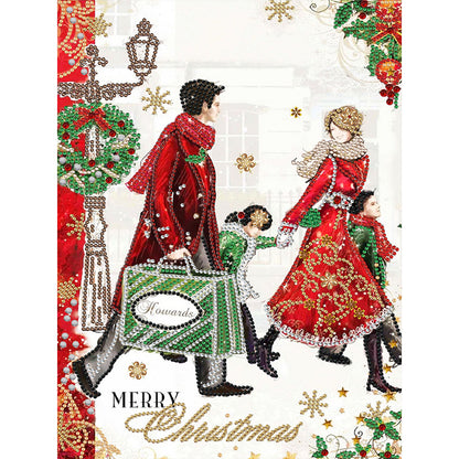 Christmas Family - Special Shaped Drill Diamond Painting 30*40CM