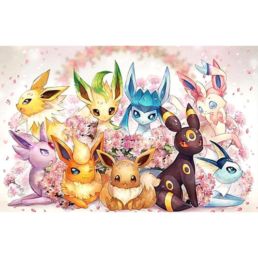 Pokemon Baby - Full Round Drill Diamond Painting 50*40CM