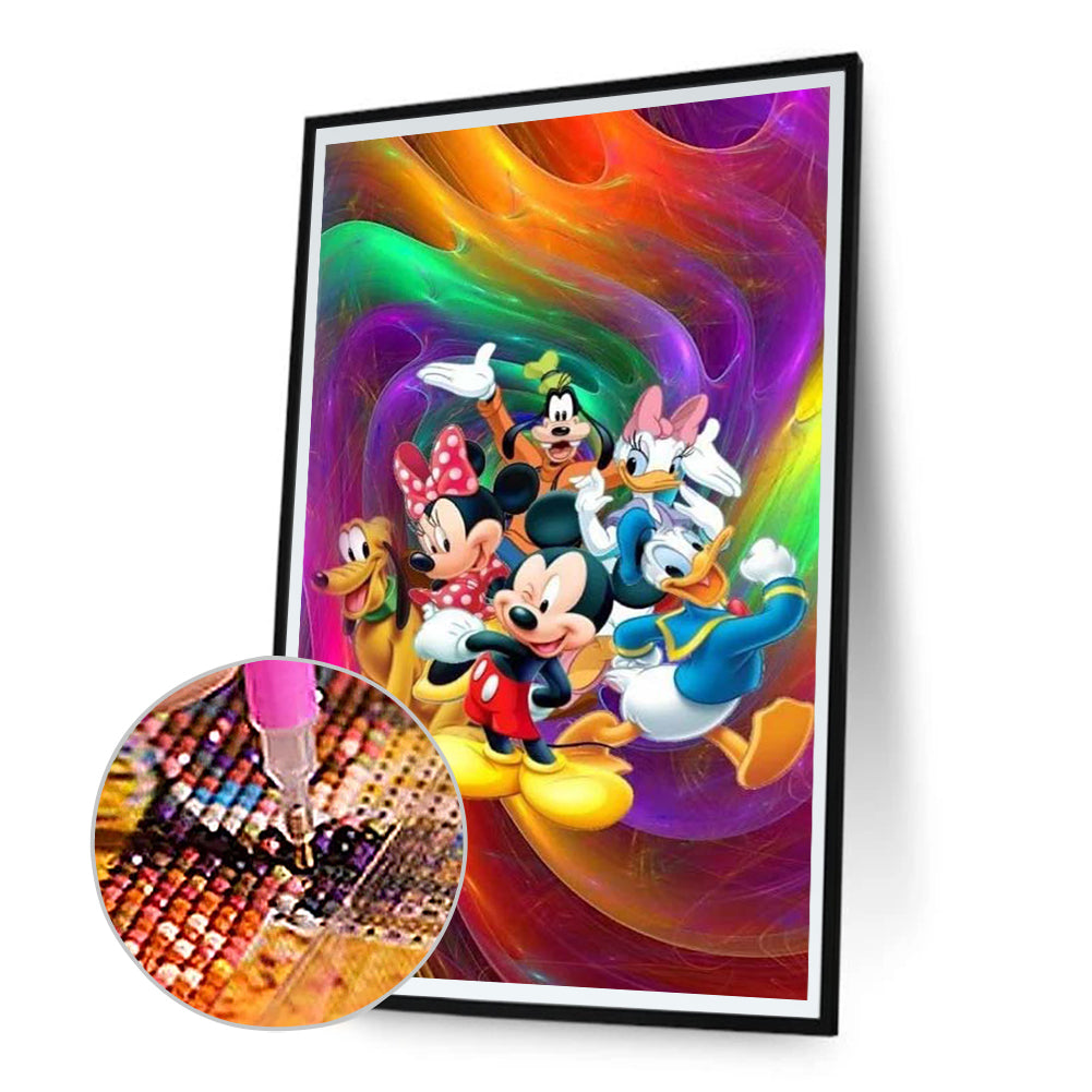 Disney Mickey Minnie Donald Duck - Full Round Drill Diamond Painting 40*70CM