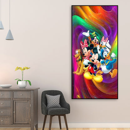 Disney Mickey Minnie Donald Duck - Full Round Drill Diamond Painting 40*70CM