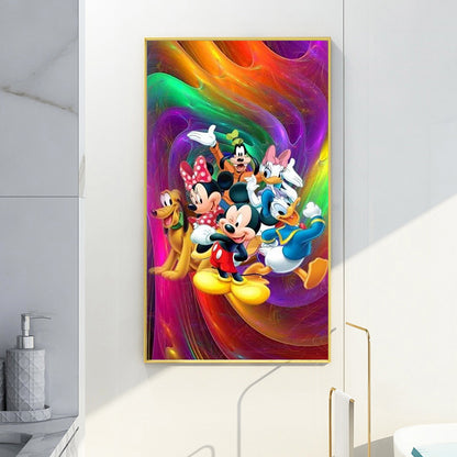Disney Mickey Minnie Donald Duck - Full Round Drill Diamond Painting 40*70CM