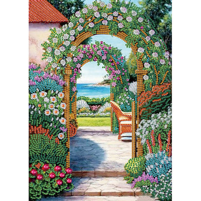 Garden - Special Shaped Drill Diamond Painting 30*40CM