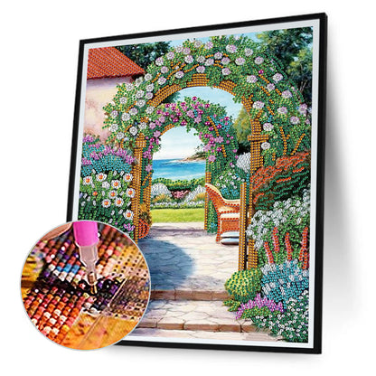 Garden - Special Shaped Drill Diamond Painting 30*40CM