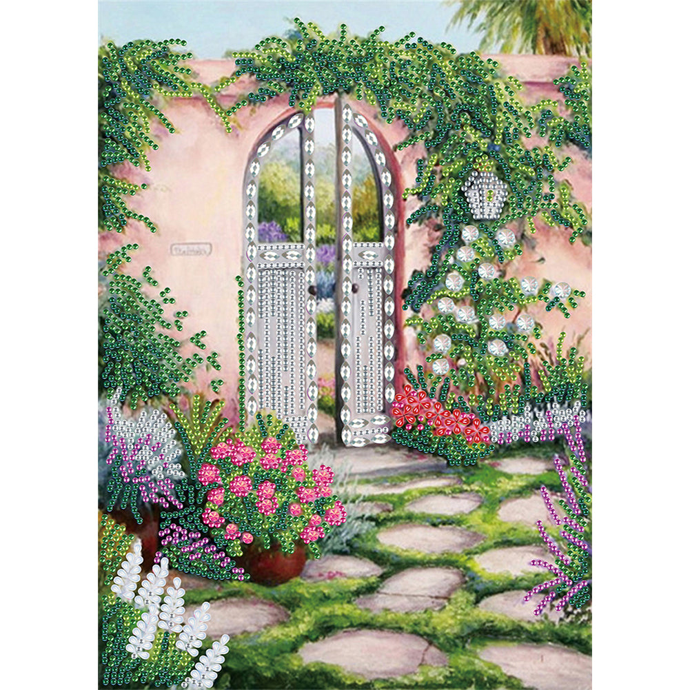 Garden - Special Shaped Drill Diamond Painting 30*40CM