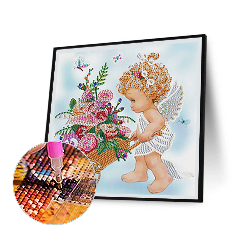 Angel Child - Special Shaped Drill Diamond Painting 30*30CM