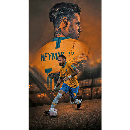 Brazilian Football Player Neymar - Full Round Drill Diamond Painting 30*50CM