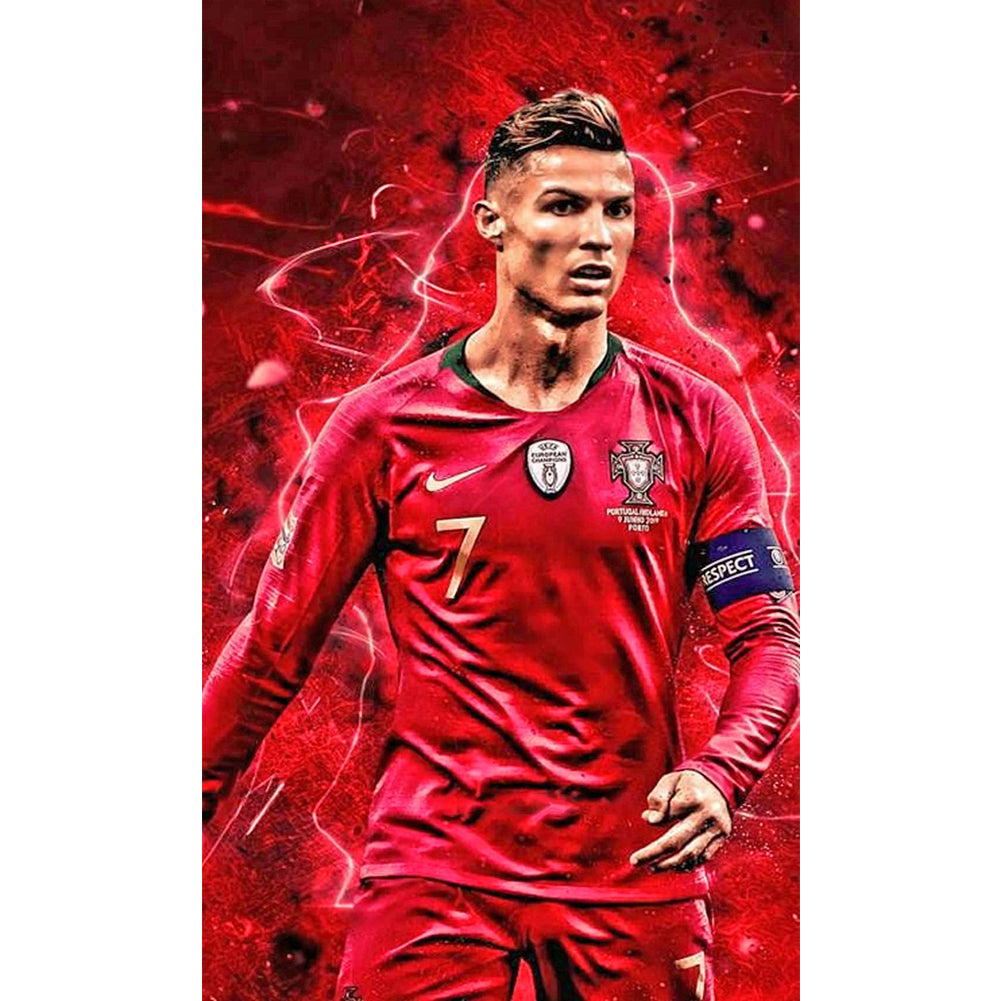 Portuguese Football Player Ronaldo - Full Round Drill Diamond Painting 30*50CM