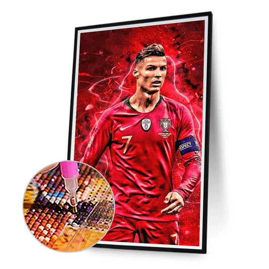Portuguese Football Player Ronaldo - Full Round Drill Diamond Painting 30*50CM