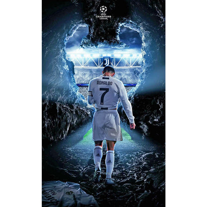 Portuguese Football Player Ronaldo - Full Round Drill Diamond Painting 30*50CM