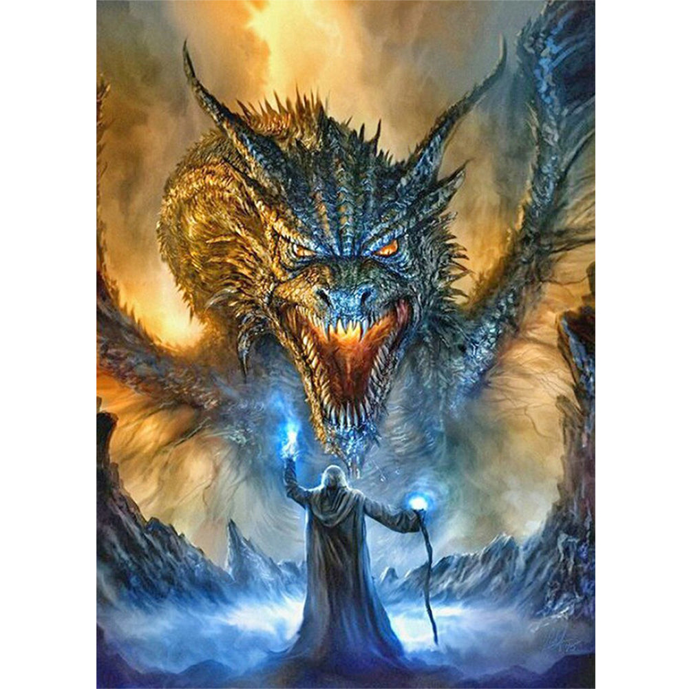 Ferocious Pterosaur - Full Square Drill Diamond Painting 30*40CM