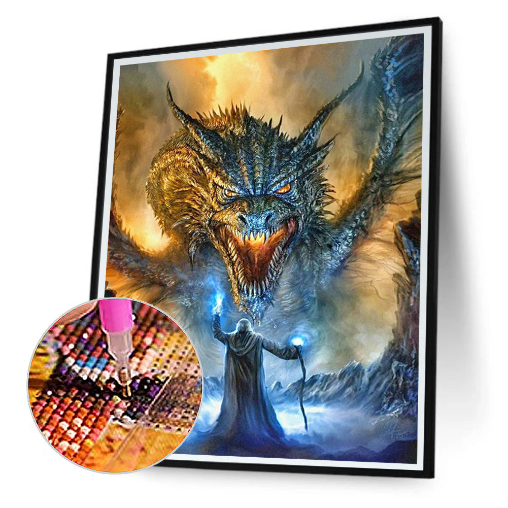 Ferocious Pterosaur - Full Square Drill Diamond Painting 30*40CM