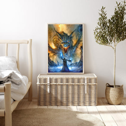 Ferocious Pterosaur - Full Square Drill Diamond Painting 30*40CM