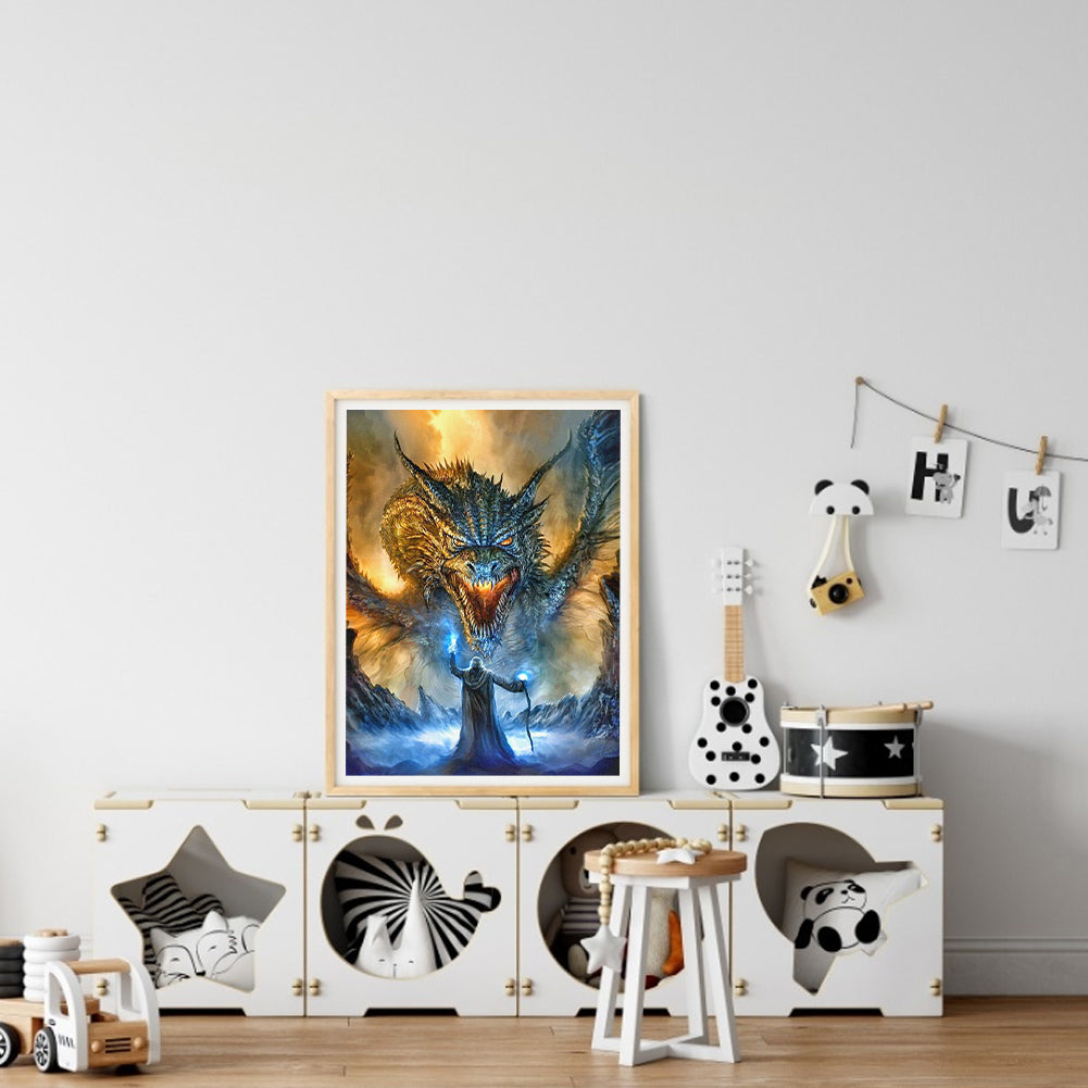 Ferocious Pterosaur - Full Square Drill Diamond Painting 30*40CM