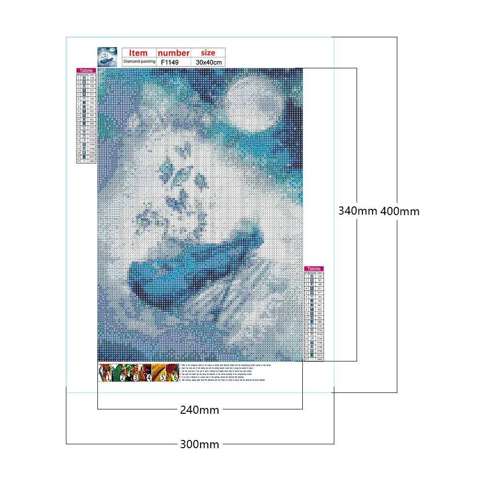 Violin - Full Square Drill Diamond Painting 30*40CM