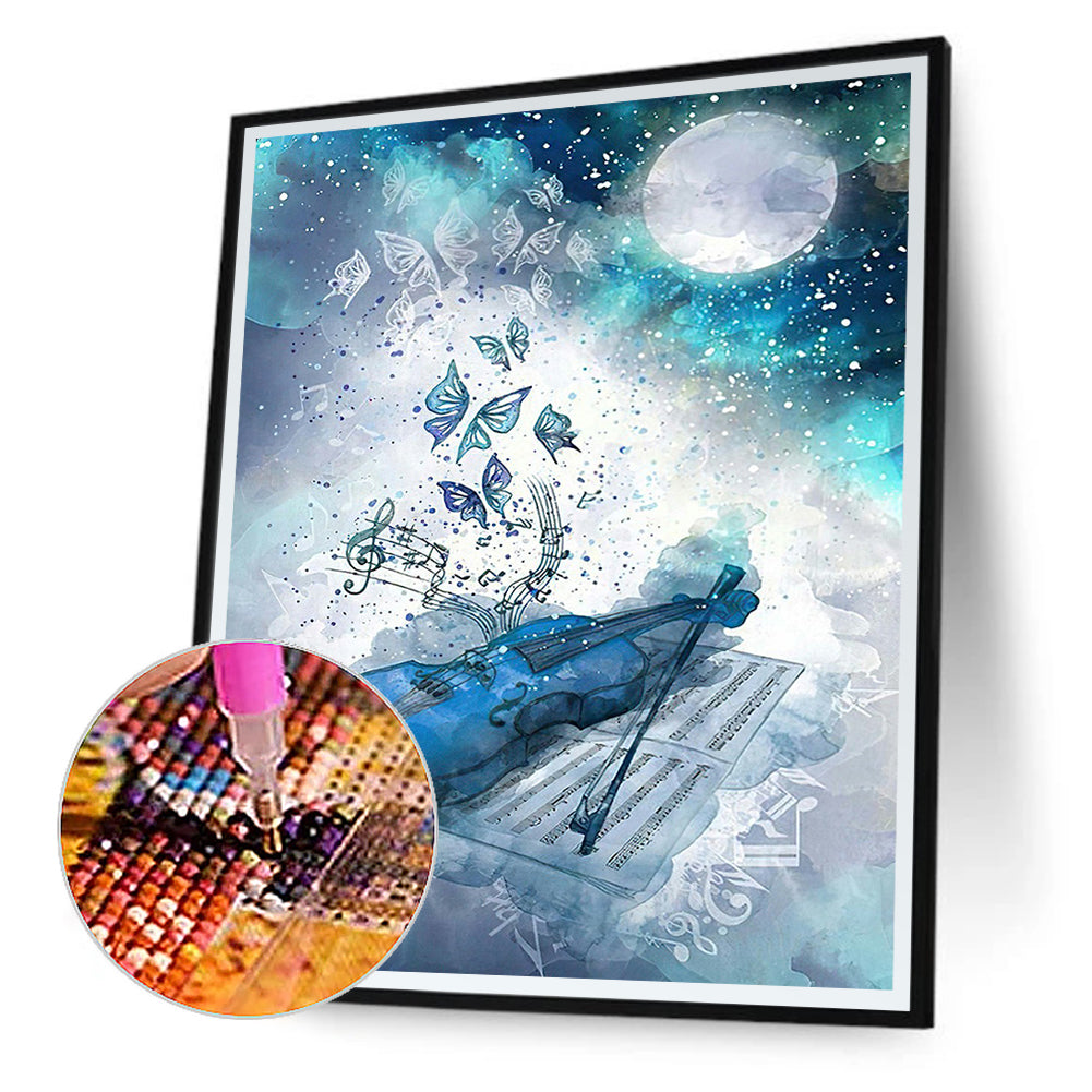 Violin - Full Square Drill Diamond Painting 30*40CM
