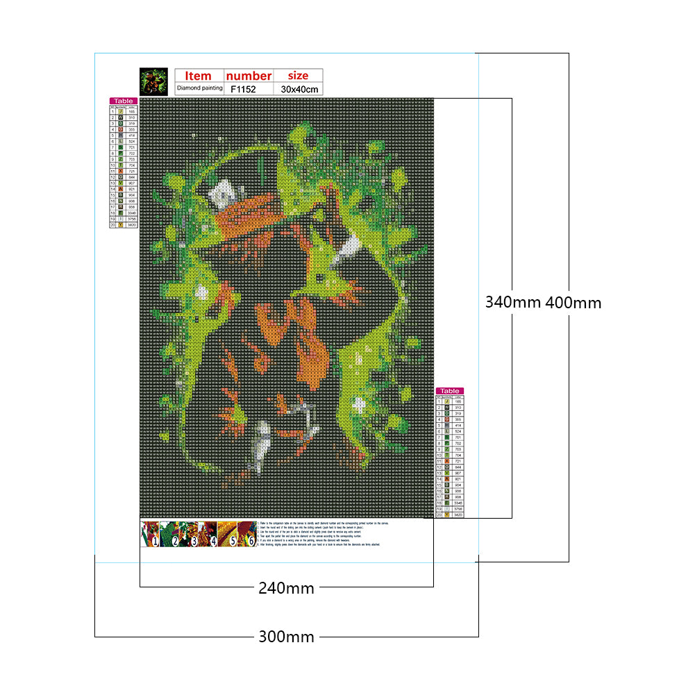 Alice In Wonderland Mad Hatter - Full Square Drill Diamond Painting 30*40CM