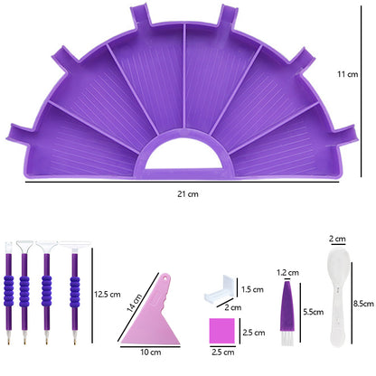 Multifunctional Diamond Accessories Art Craft DIY Set for 5D Diamond Embroidery