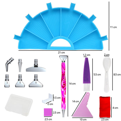 Multifunctional Diamond Accessories Art Craft DIY Set for 5D Diamond Embroidery