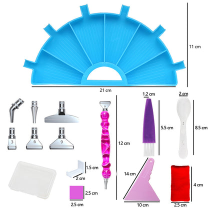 Multifunctional Diamond Accessories Art Craft DIY Set for 5D Diamond Embroidery