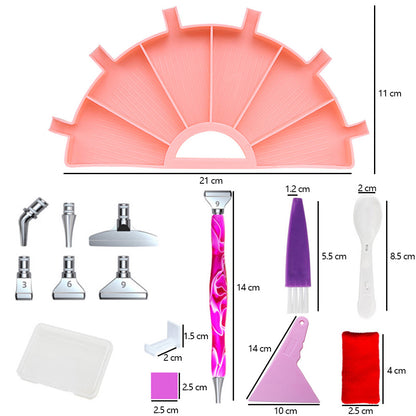 Multifunctional Diamond Accessories Art Craft DIY Set for 5D Diamond Embroidery