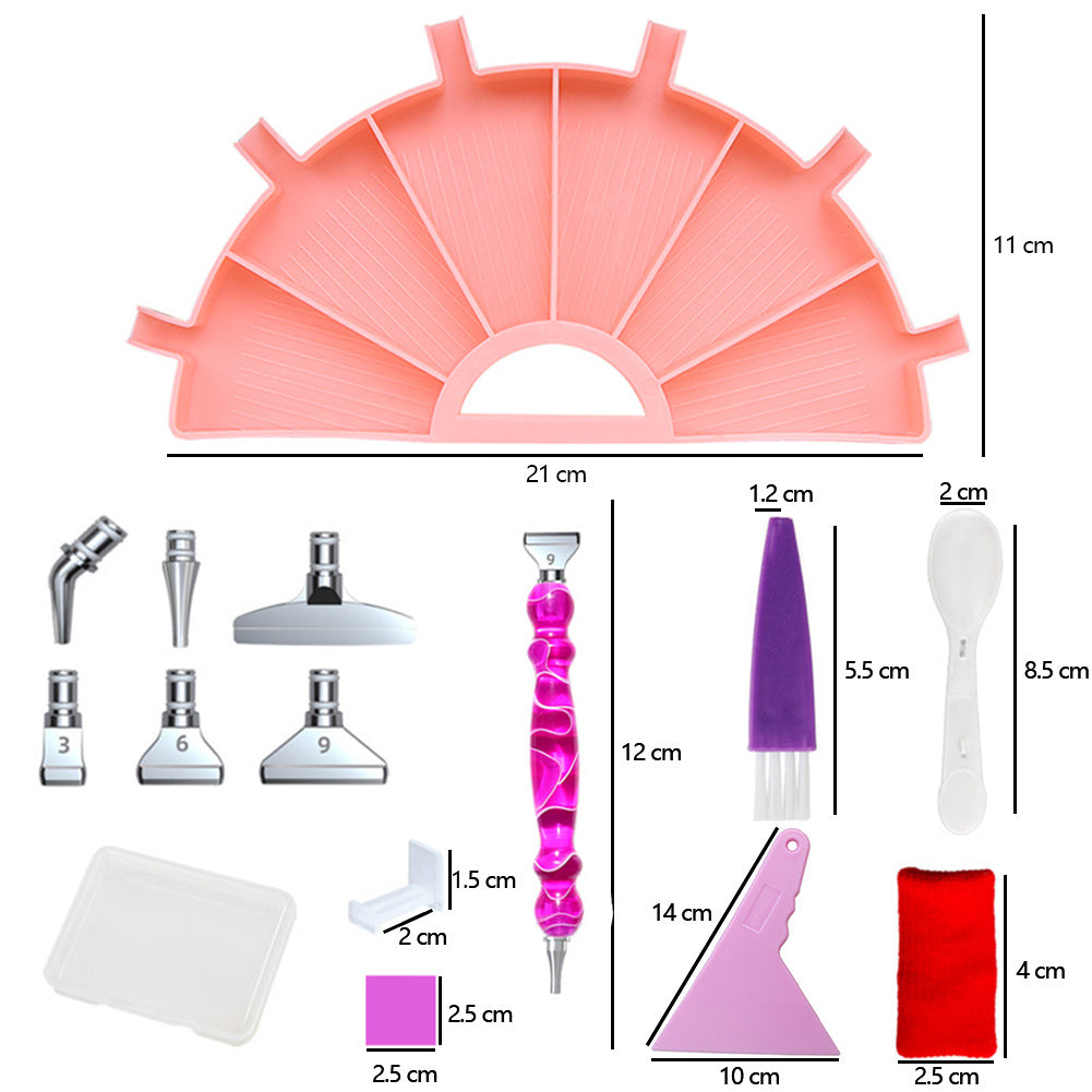 Multifunctional Diamond Accessories Art Craft DIY Set for 5D Diamond Embroidery