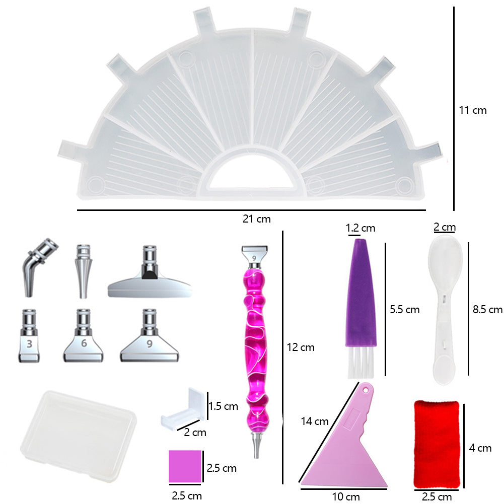 Multifunctional Diamond Accessories Art Craft DIY Set for 5D Diamond Embroidery