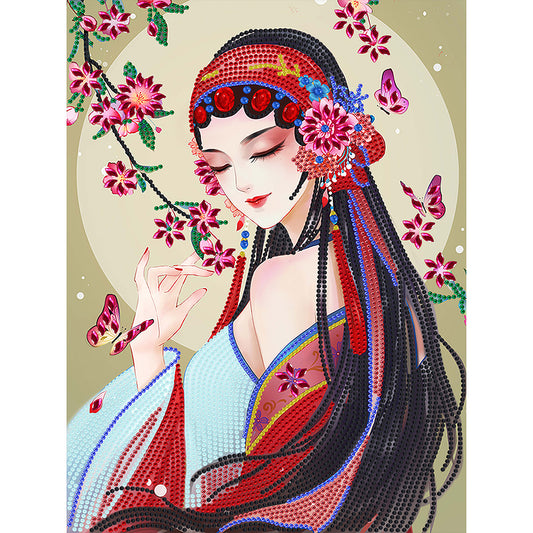 Opera Woman - Special Shaped Drill Diamond Painting 30*40CM