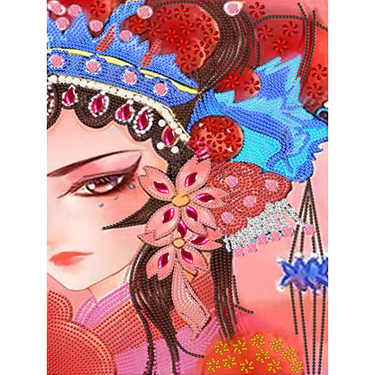 Opera Woman - Special Shaped Drill Diamond Painting 30*40CM