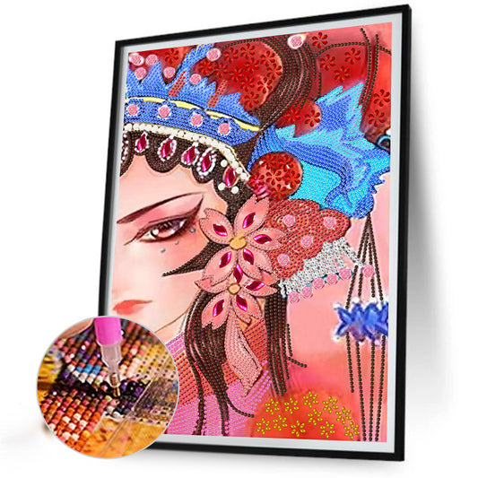 Opera Woman - Special Shaped Drill Diamond Painting 30*40CM