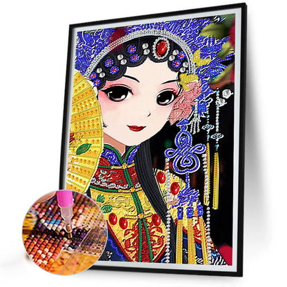 Opera Woman - Special Shaped Drill Diamond Painting 30*40CM