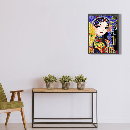 Opera Woman - Special Shaped Drill Diamond Painting 30*40CM