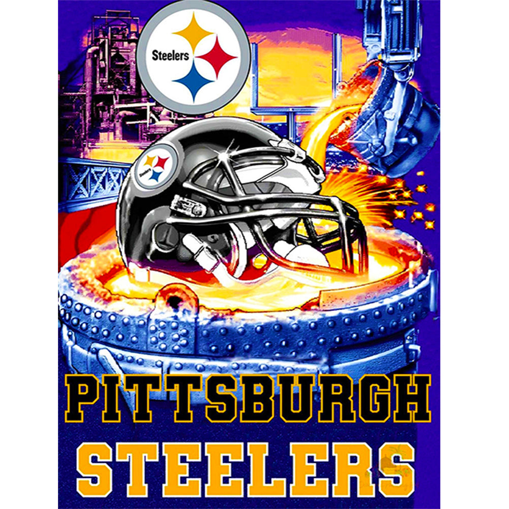 Pittsburgh Steelers Logo - Full Square Drill Diamond Painting 40*50CM