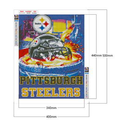 Pittsburgh Steelers Logo - Full Square Drill Diamond Painting 40*50CM