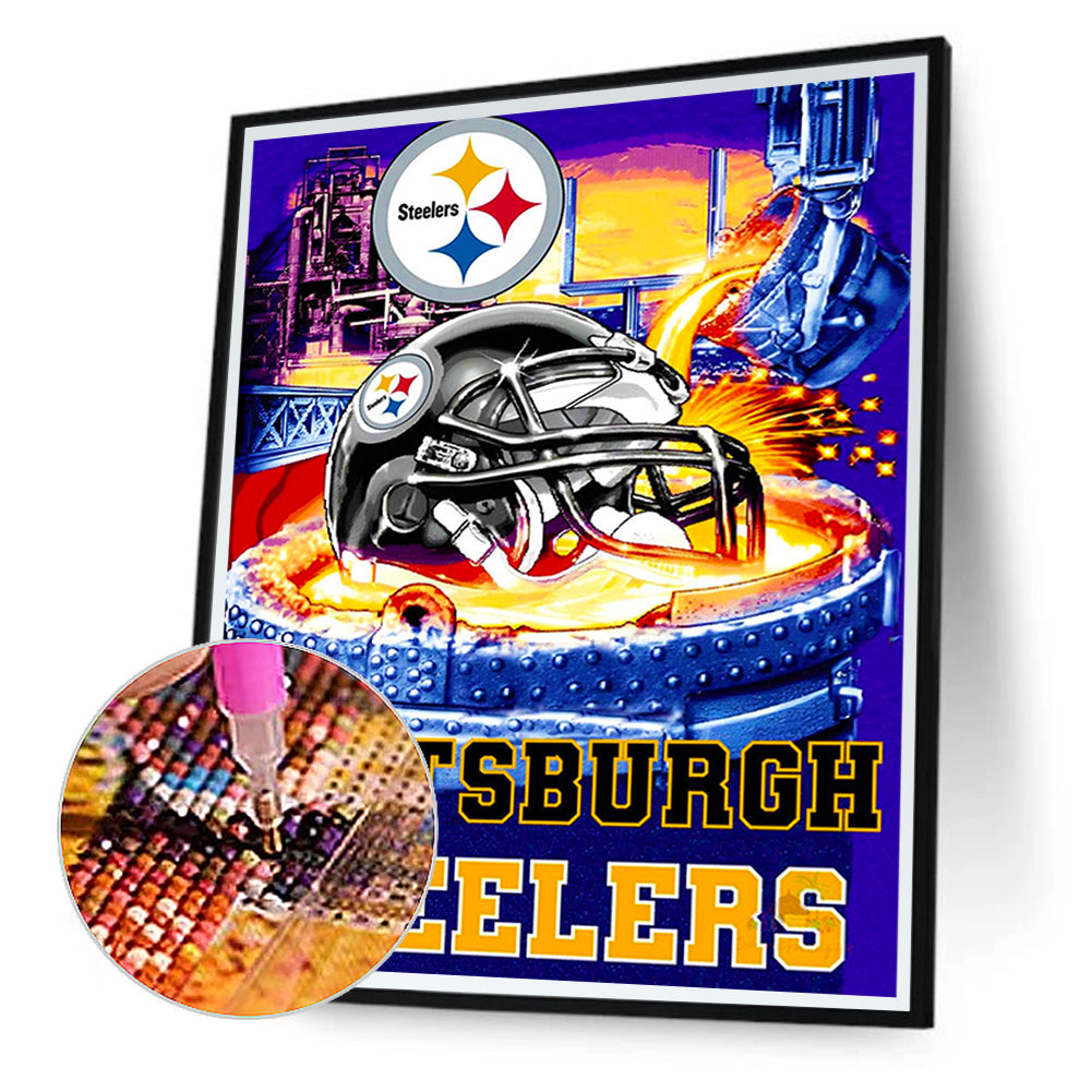Pittsburgh Steelers Logo - Full Square Drill Diamond Painting 40*50CM