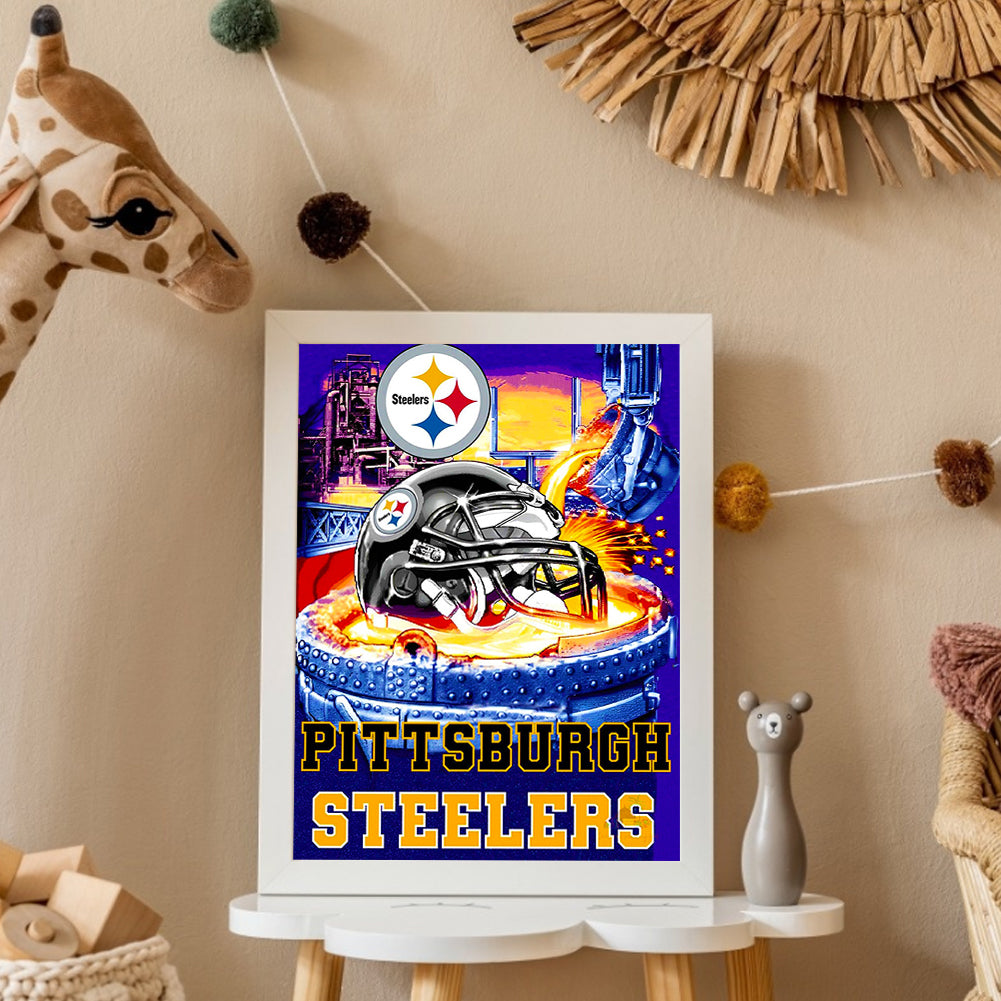 Pittsburgh Steelers Logo - Full Square Drill Diamond Painting 40*50CM