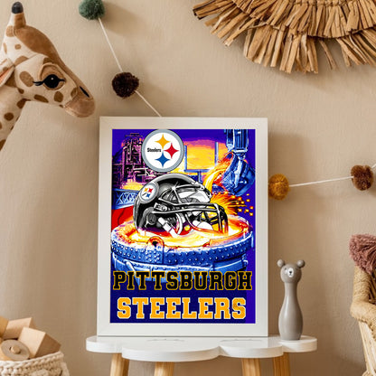 Pittsburgh Steelers Logo - Full Square Drill Diamond Painting 40*50CM