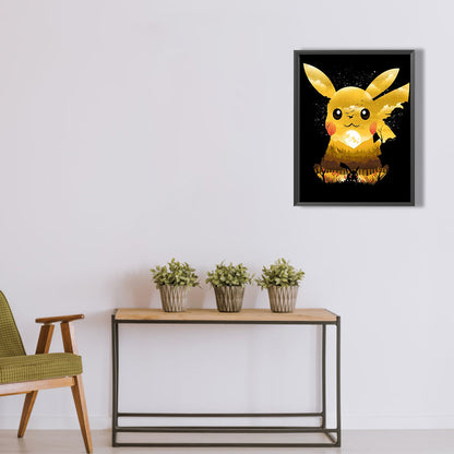 Pikachu Silhouette - Full Square Drill Diamond Painting 40*50CM